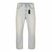 R13 D'Arcy Loose Men Jeans 38 Dennis Blue Aged Ripped Distress Look