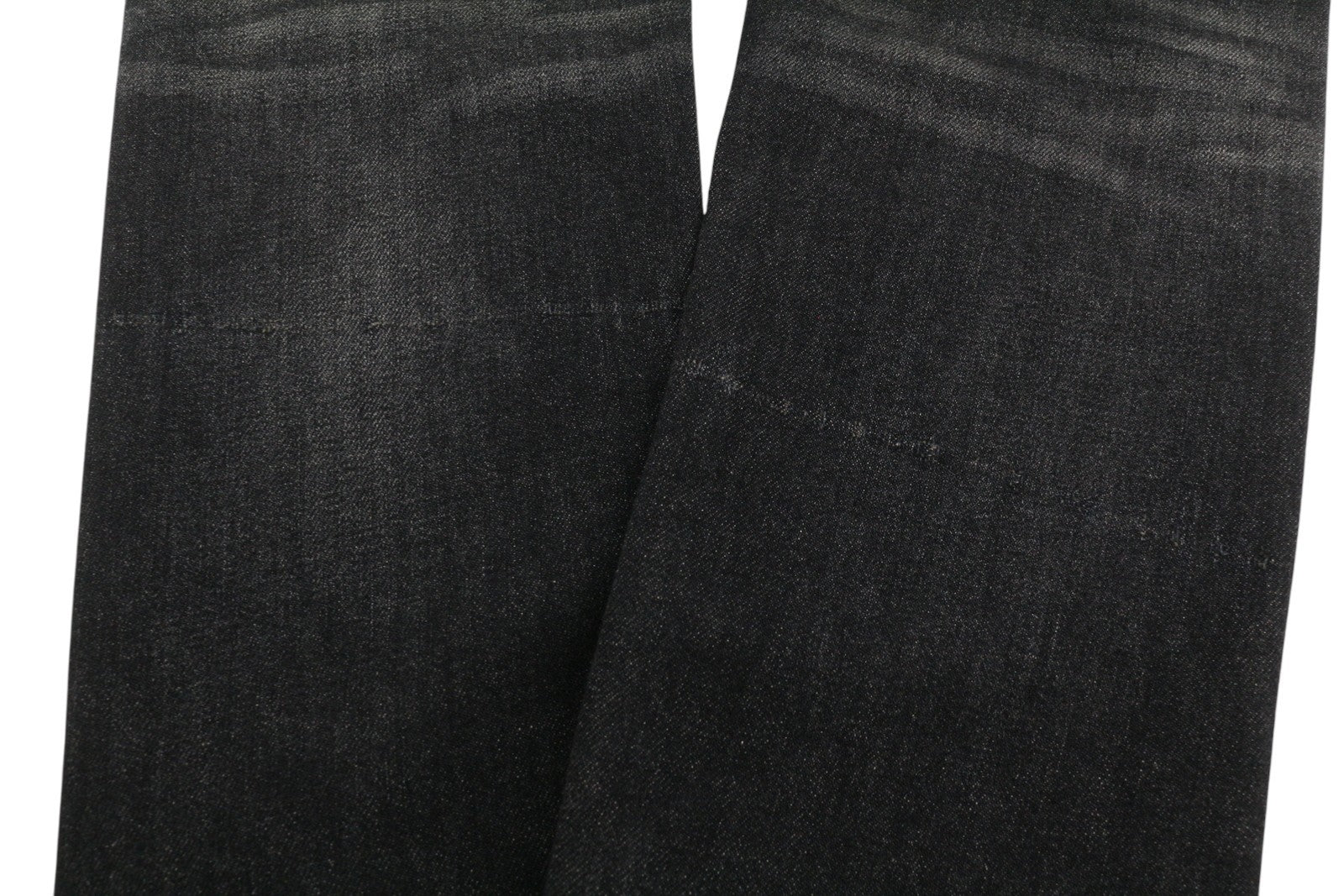 R13 Boy Straight Women Jeans 26 Abbey Black Faded Distress Crop PS26