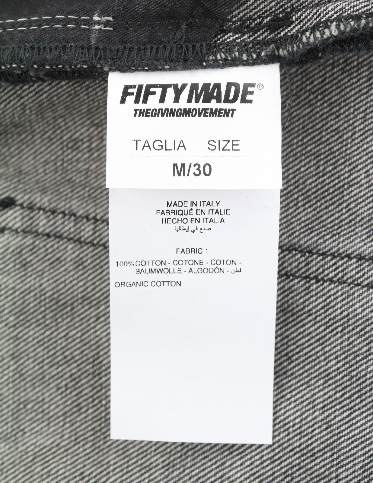 THE GIVING MOVEMENT Fifty Made Women Jeans W30 Grey  Limited Edition
