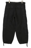 Trousers Vintage Wash Canvas Cargo Black