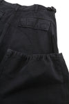 Trousers Vintage Wash Canvas Cargo Black
