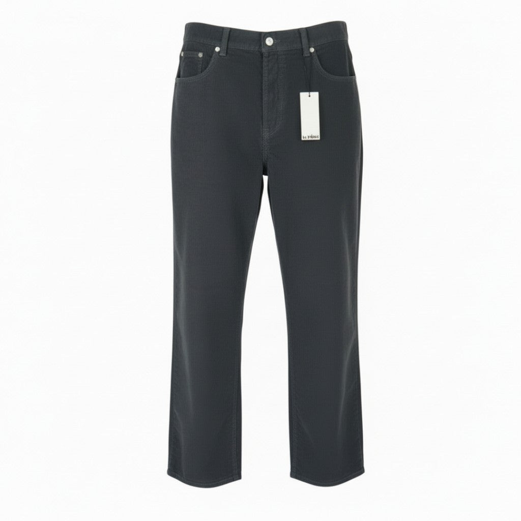 LE PERE Wide Leg Men Trousers W34 Navy Corduroy Button Fly FW25/26