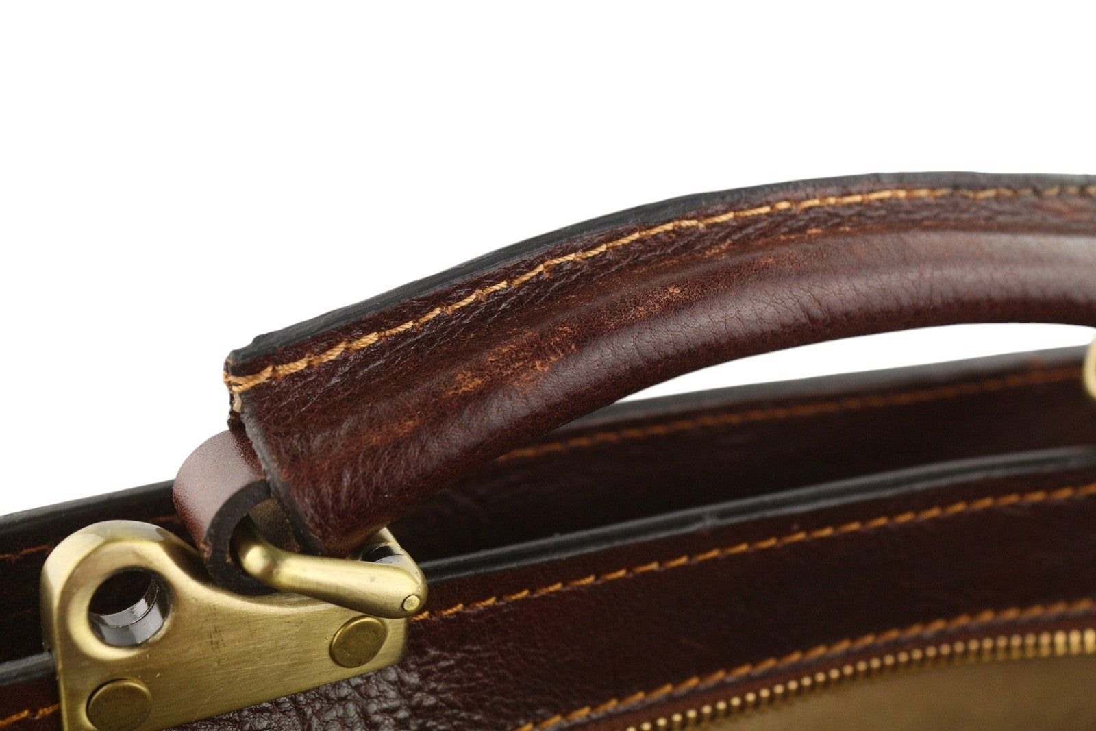 TIME RESISTANCE The Prophet Men Bag OS Brown Leather Satched Briefcase RRP320