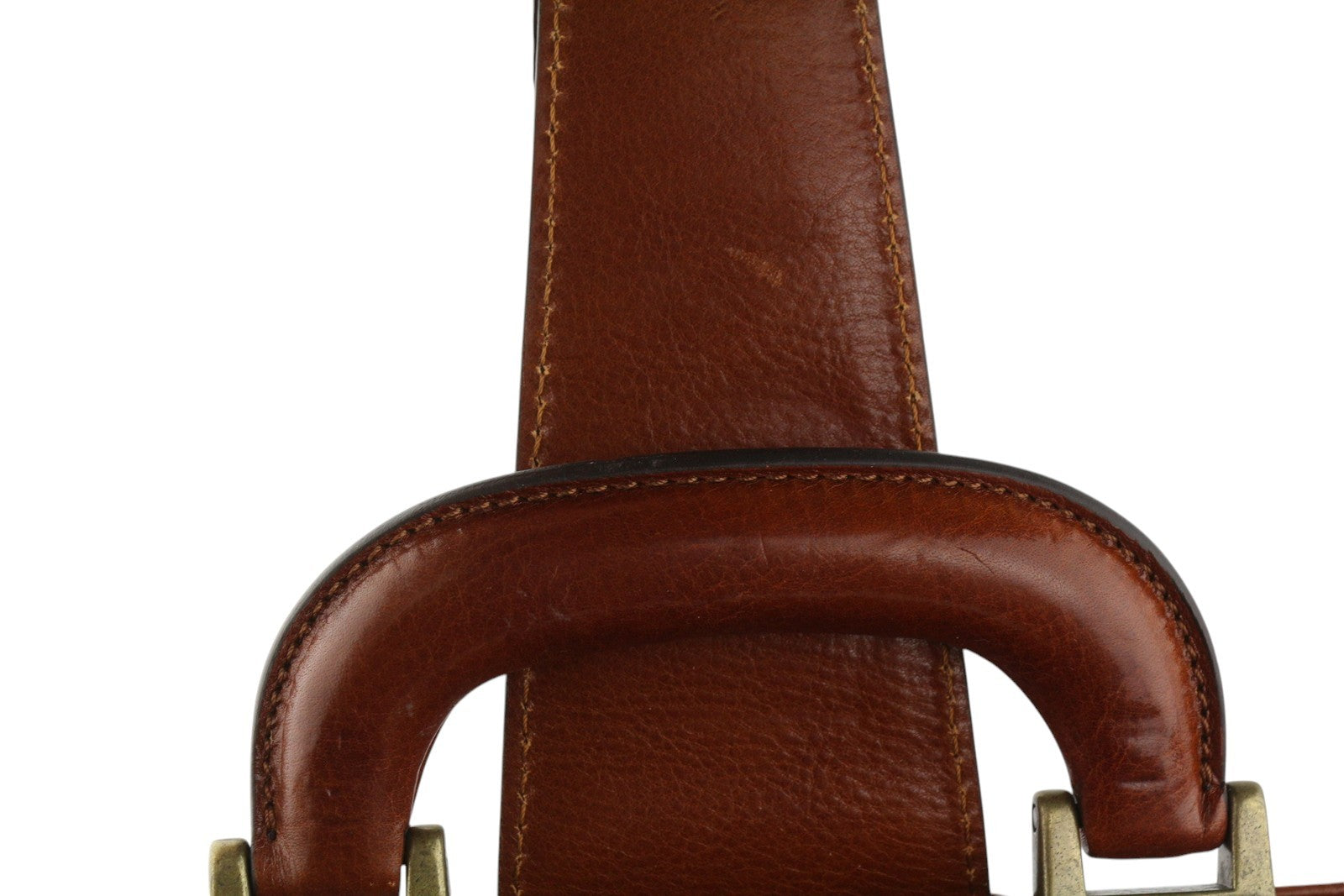 TIME RESISTANCE Men Bag The Firm Brown Vachetta Leather Briefcase RRP350