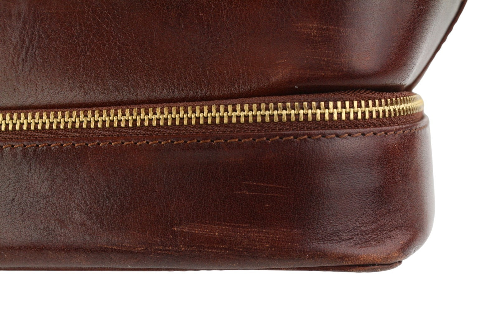 TIME RESISTANCE The Master And Margarita Men Bag OS Brown Leather Doctor RRP400