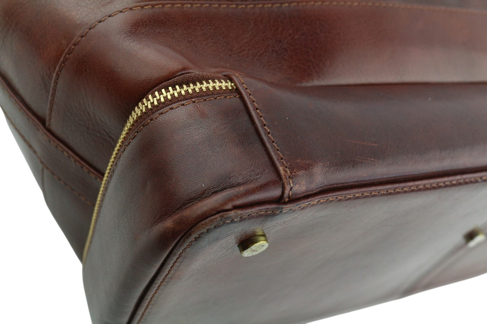 TIME RESISTANCE The Master And Margarita Men Bag OS Brown Leather Doctor RRP400
