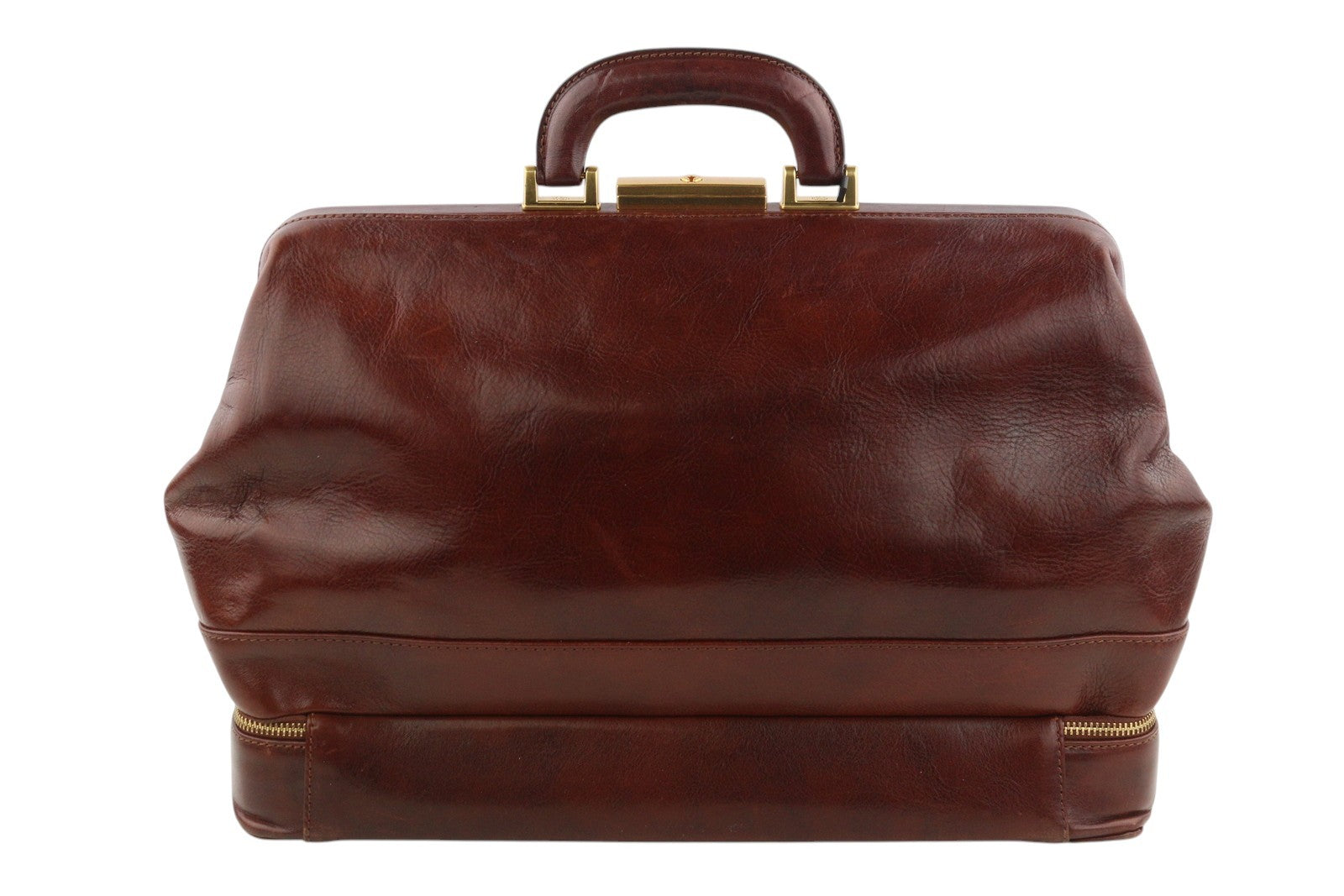 TIME RESISTANCE The Master And Margarita Men Bag OS Brown Leather Doctor RRP400