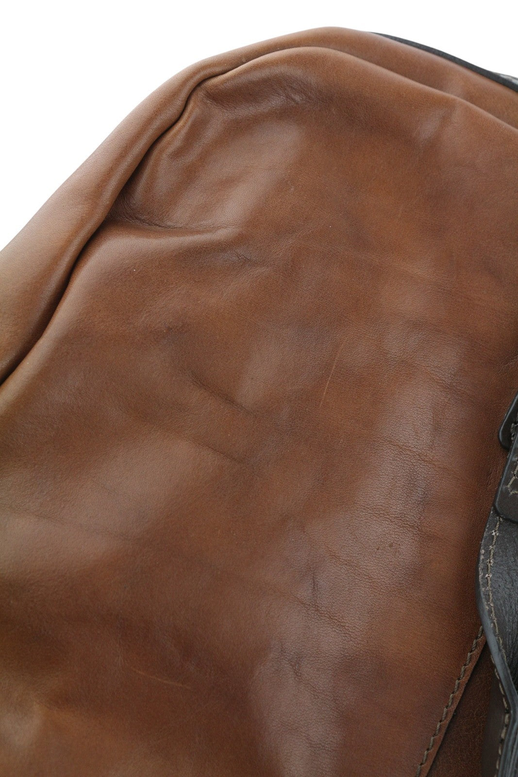 TIME RESISTANCE The Day of The Locust Men Bag OS Brown Leather Duffel RRP450