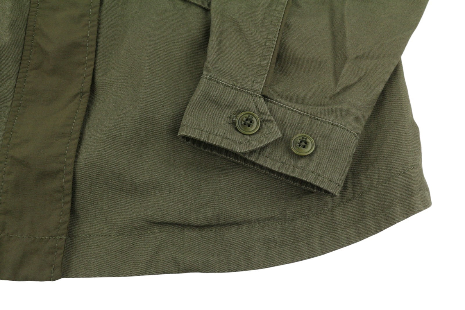 SCOTCH & SODA Women Jacket L Khaki Green Removable Sleeves Drawstring Waist
