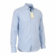 SCOTCH & SODA Men Shirt 2XL Blue Polka Dot Print Slim Cut Melange Button-Down