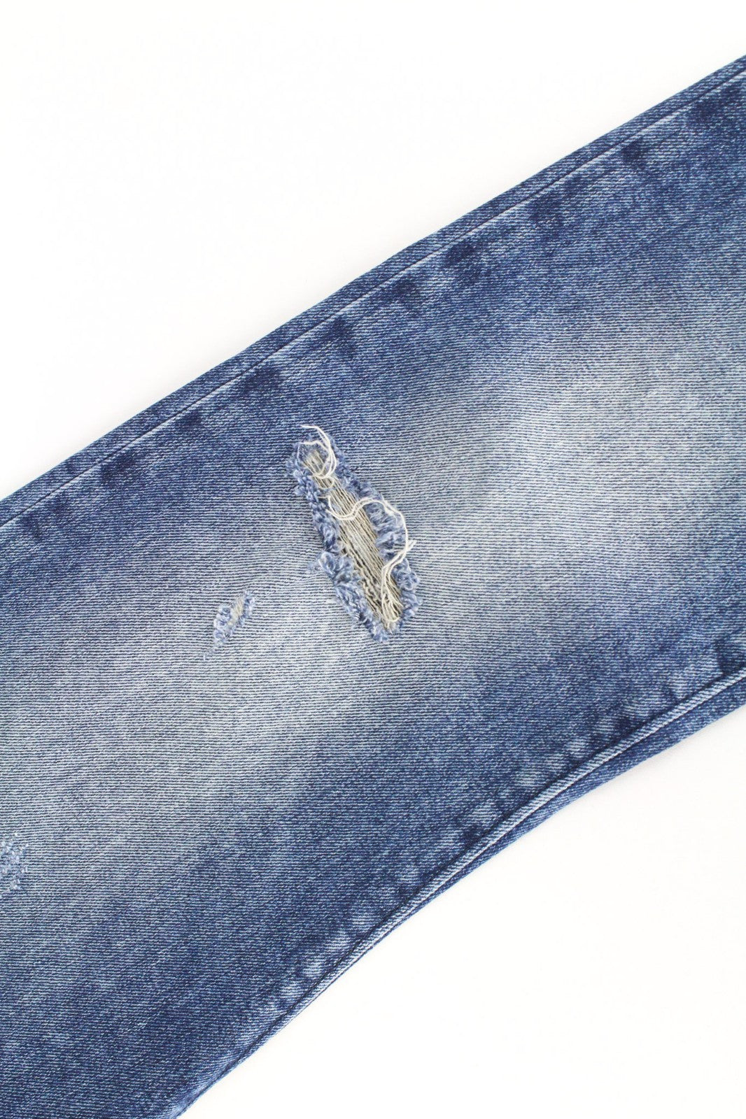DIESEL Buster 081AQ Men Jeans W27/L32 Blue Stretch Boys Slim Taper Distress