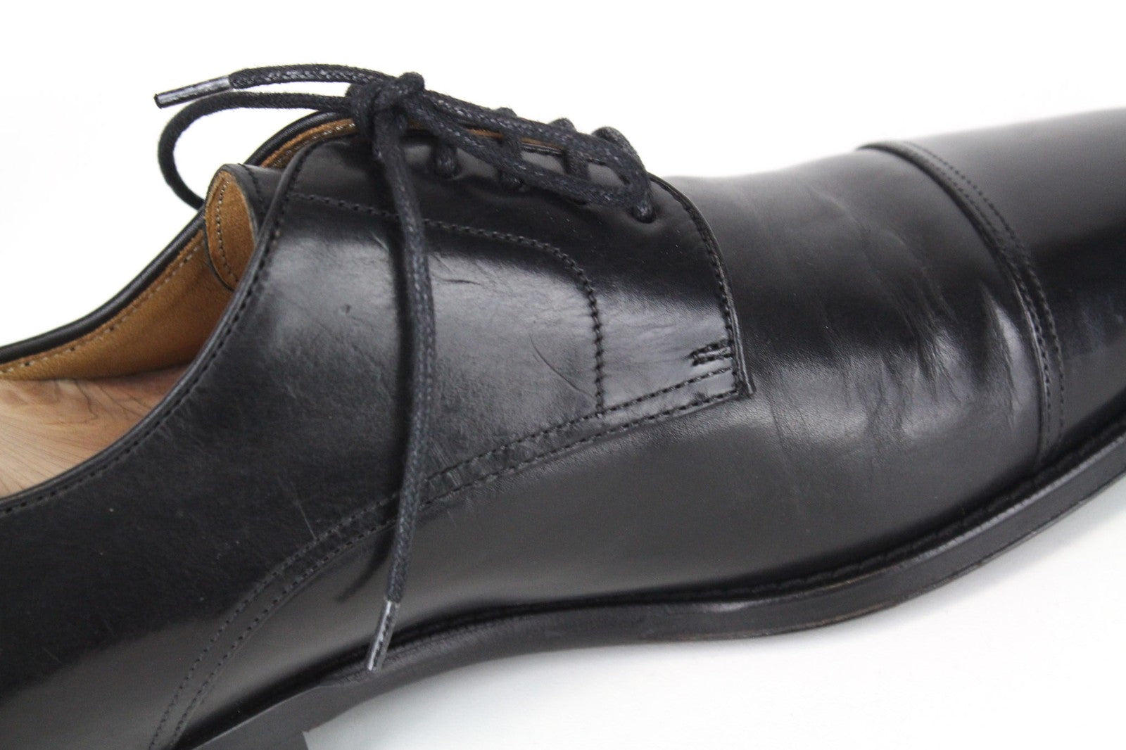 SUITSUPPLY Men Formal Shoes EU39.5 Black Calf Leather Classic Blake-Stitched
