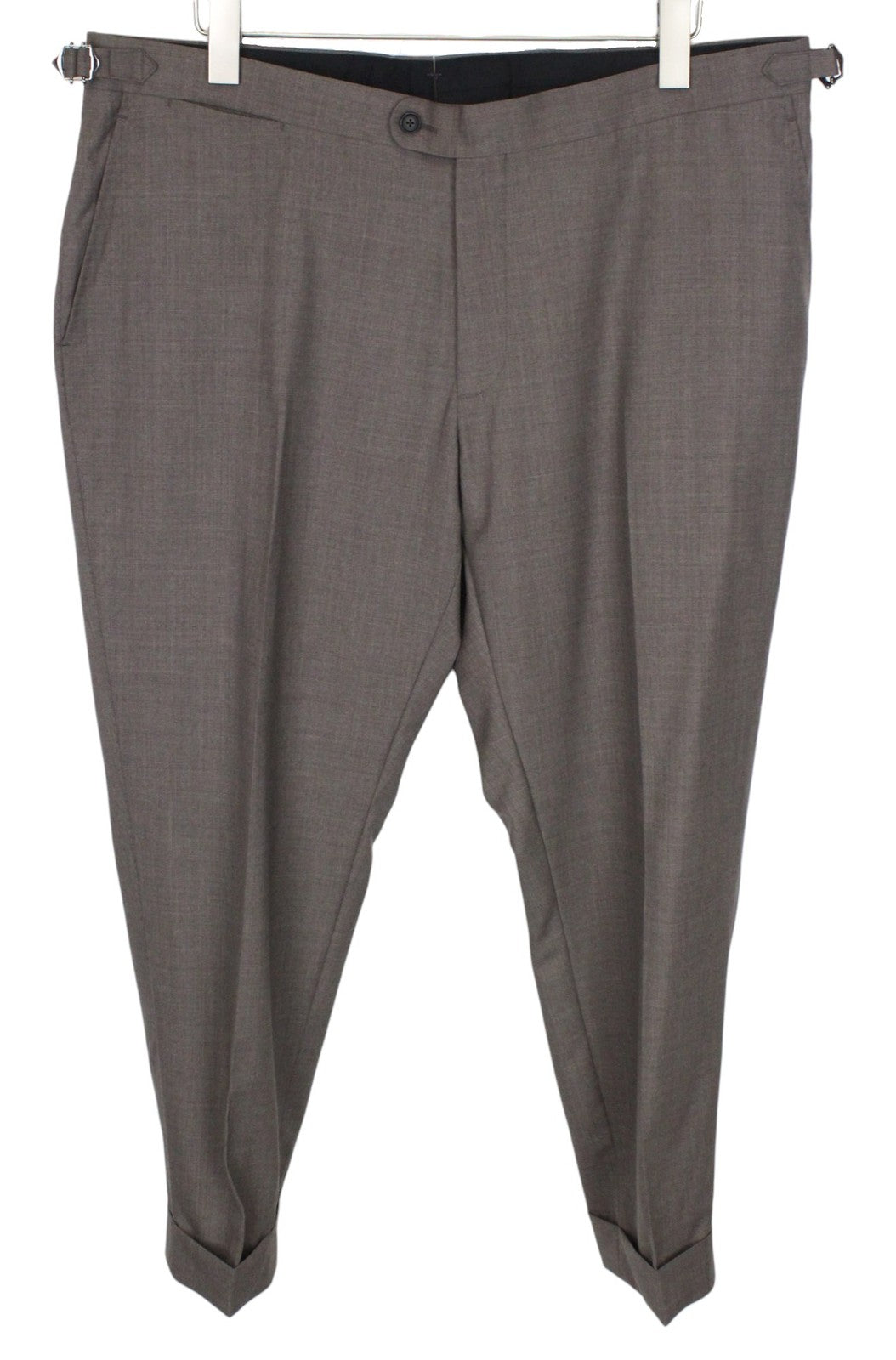 SUITSUPPLY La Spalla Men Suit UK48R Wool Tropical S120 Brown 2Pc Slim Melange