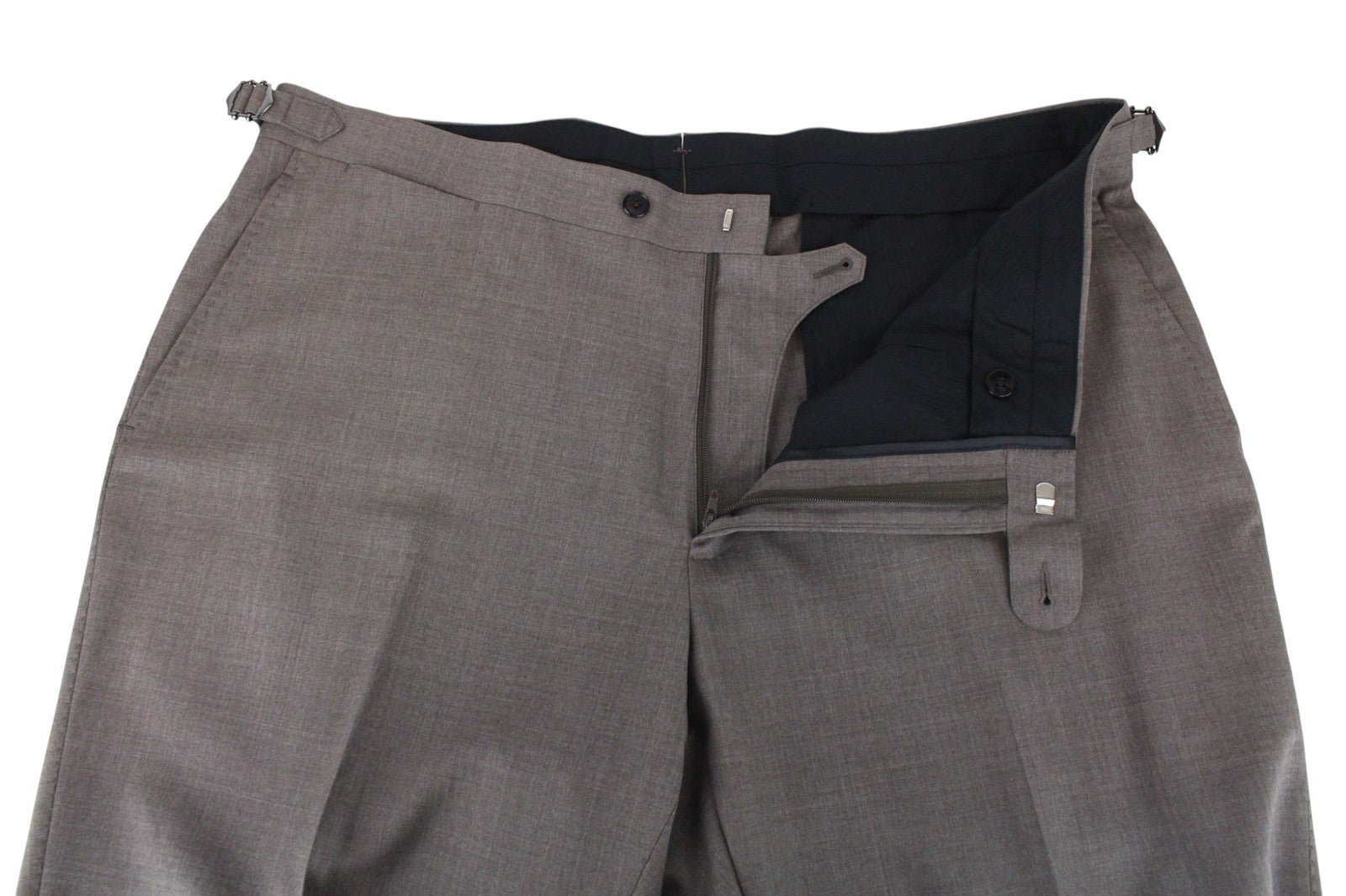 SUITSUPPLY La Spalla Men Suit UK48R Wool Tropical S120 Brown 2Pc Slim Melange