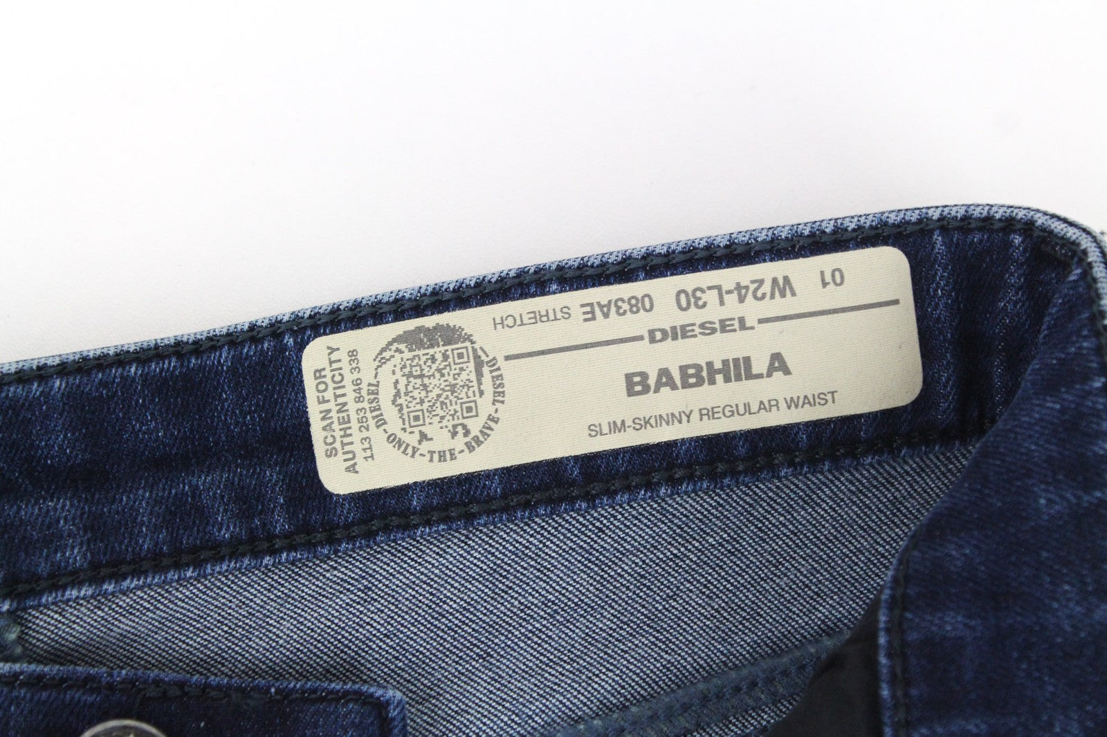 DIESEL Babhila 083AE Women Jeans W24/L30 Blue Stretch Slim Skinny Girls Buttoned