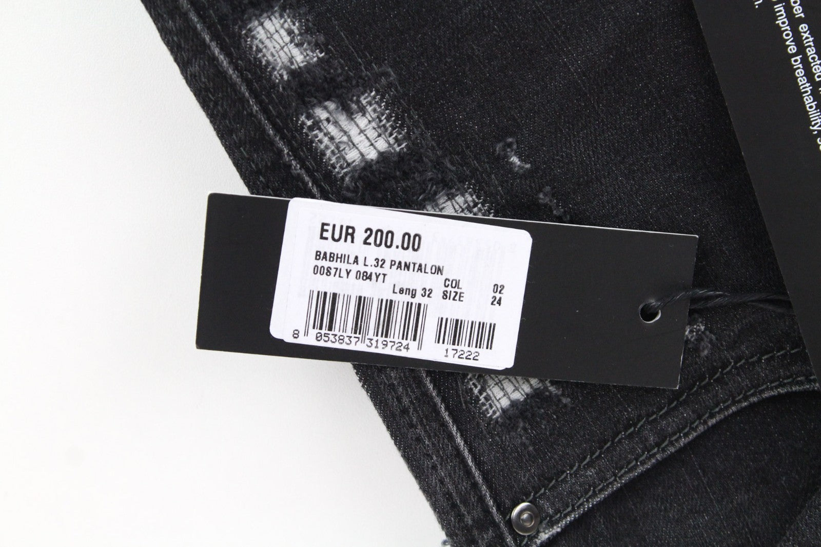 DIESEL Babhila 084YT Women Jeans W24/L32 Grey Stretch Slim Skinny Distress Girls