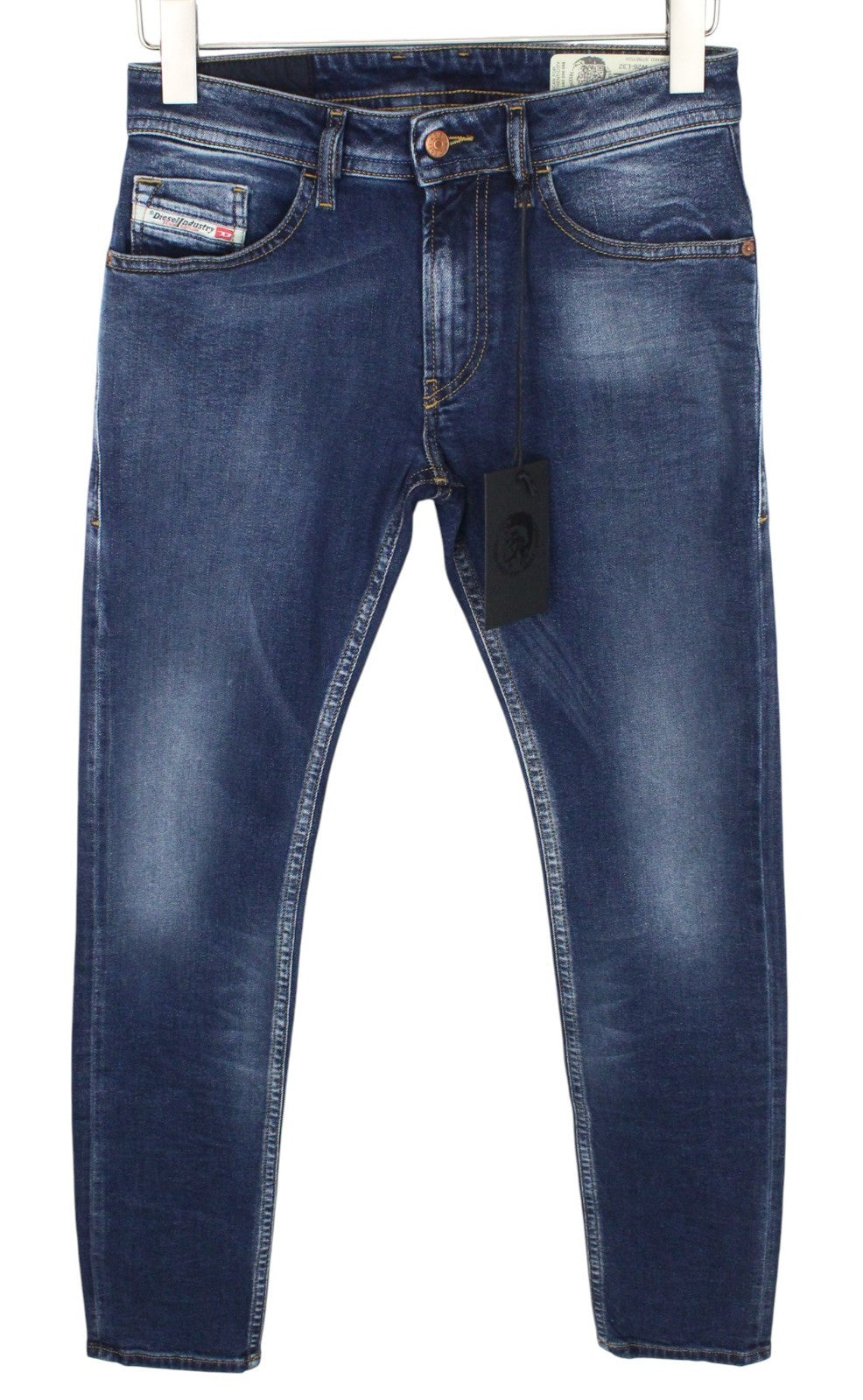 DIESEL Thommer 083AD Men Jeans W26/L32 Dark Blue Stretch Slim Skinny Boy Zip-Fly