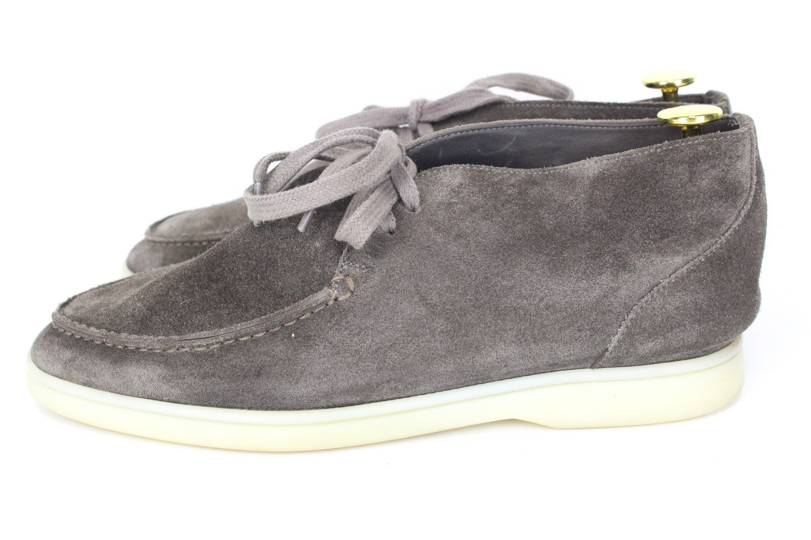 SUITSUPPLY Men Casual Shoes EU39 Brown Leather Double-Face Suede Chukka High-Top