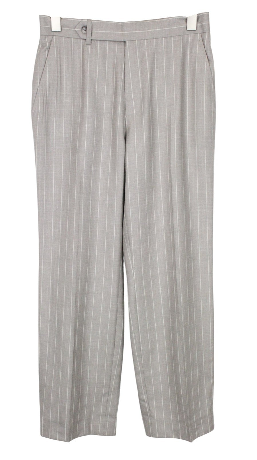 SUITSUPPLY La Spalla Men Suit UK34S Striped Wool Silk Linen Taupe Brown 3 Piece