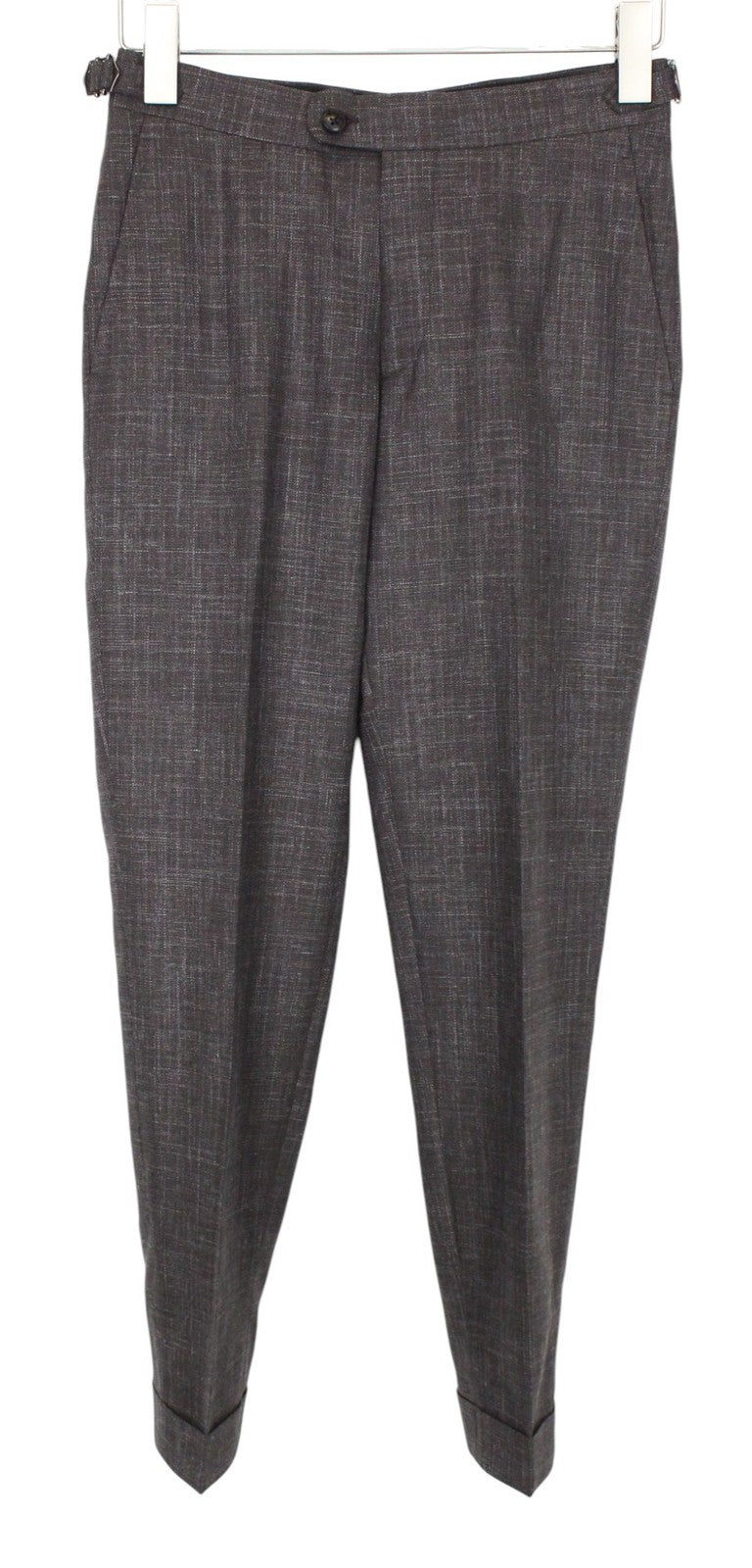 SUITSUPPLY La Spalla Men Suit UK30R Classic Lined Wool Silk Linen Brown 2 Piece