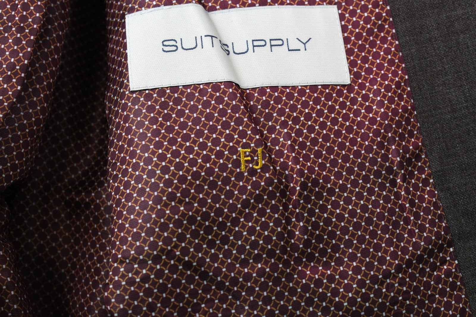SUITSUPPLY La Spalla Men Suit UK40L Single-Breasted Pure Wool Brown 2 Piece