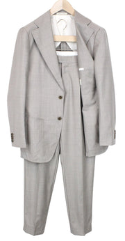 SUITSUPPLY Havana Men Suit UK36R Slim Fit Pure Wool Super 110's Grey 2 Piece