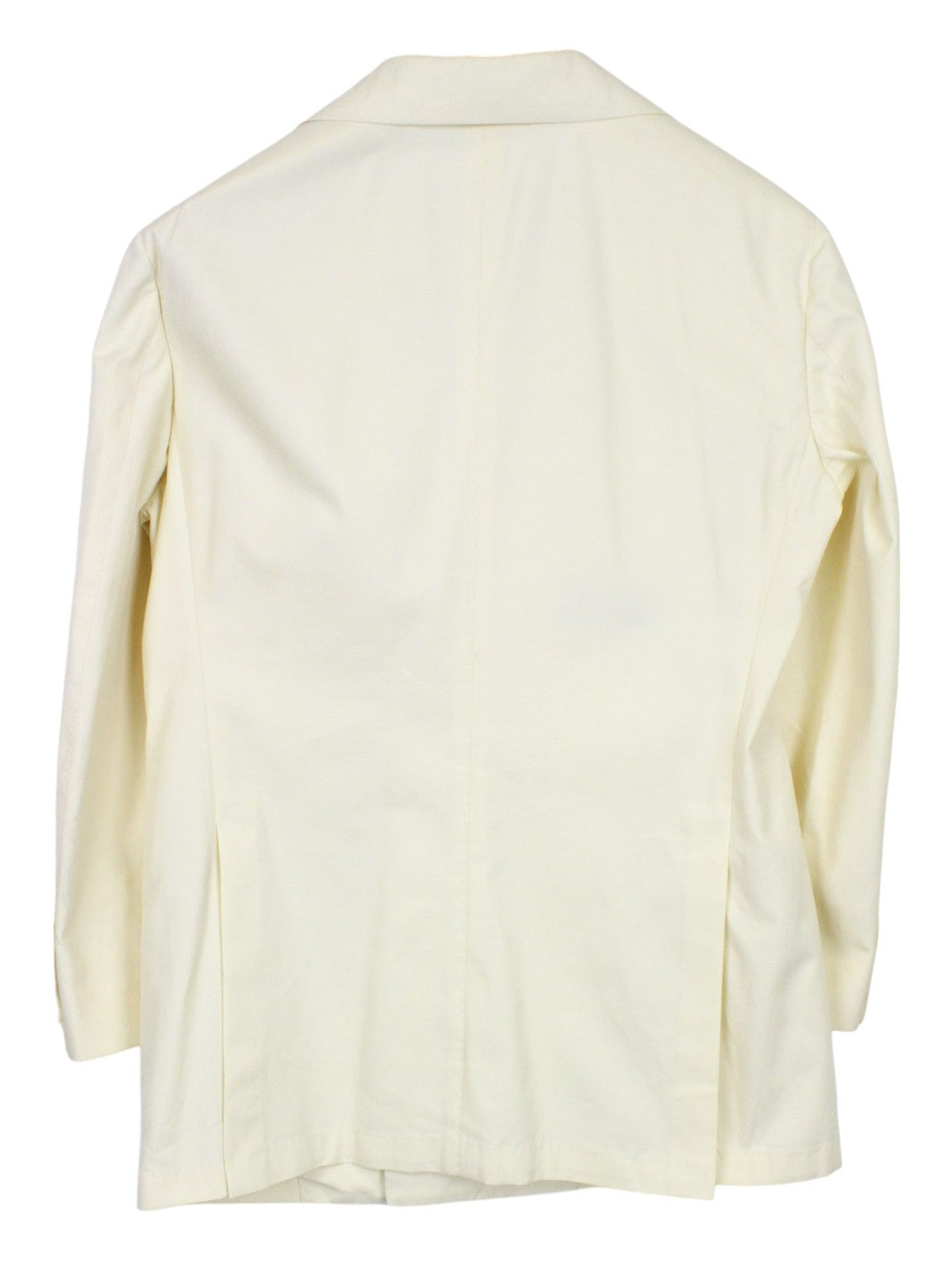 SUITSUPPLY La Spalla Men Suit UK38S Double-Breasted Cotton Light Yellow 2 Piece