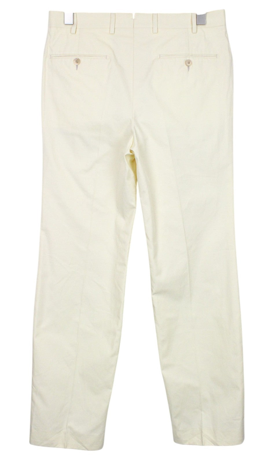 SUITSUPPLY La Spalla Men Suit UK38S Double-Breasted Cotton Light Yellow 2 Piece