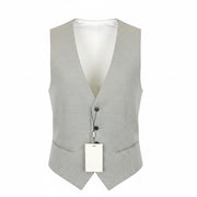 SUITSUPPLY Ferrara Men Waistcoat UK40R Green Wool Silk Linen Houndstooth Pattern