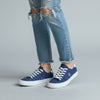 Blue Textile Sneakers