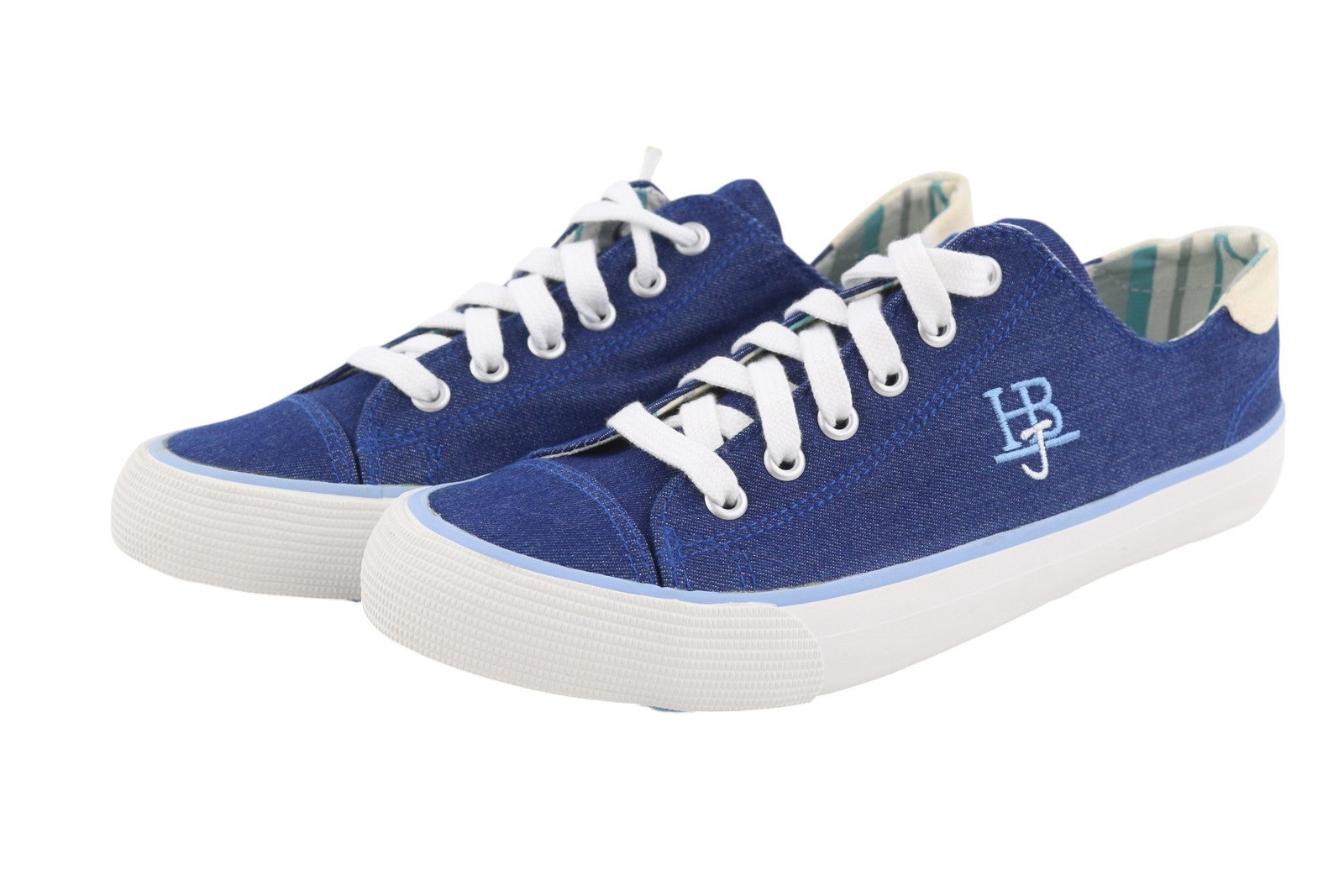 HARMONT & BLAINE Women Sneakers EU40 Blue Denim Low Top Almond Toe Unisex