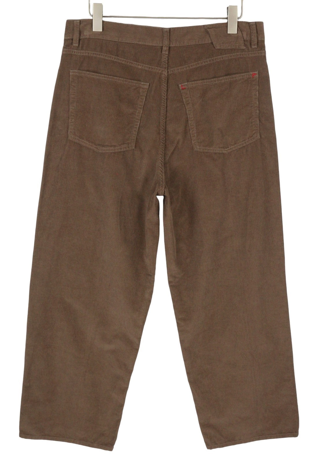 LE PERE Wide Leg Men Trousers W36 Tan Cord Button Fly FW25/26