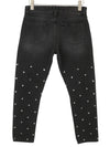 Jeans Denim Regular Fit Black Collection Studs