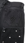 Jeans Denim Regular Fit Black Collection Studs