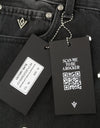 Jeans Denim Regular Fit Black Collection Studs