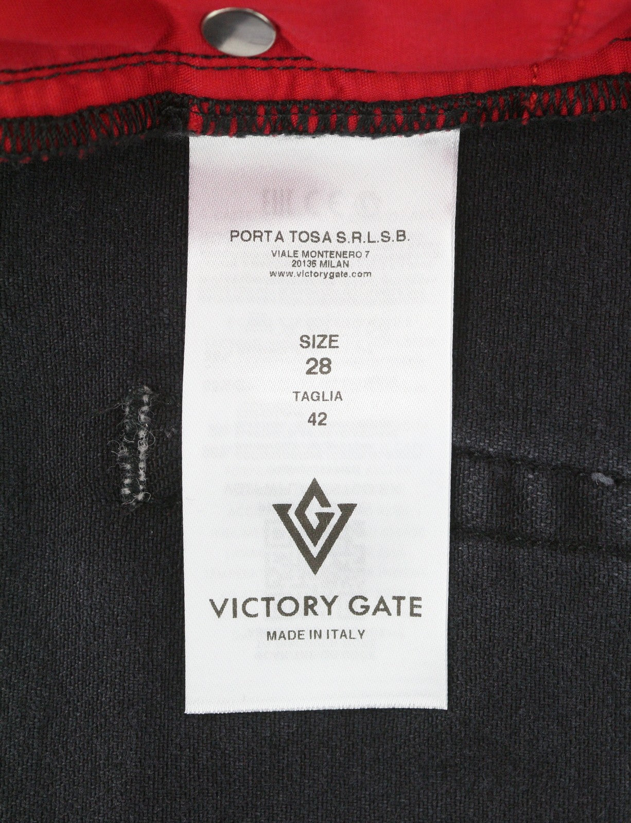 VICTORY GATE Women Jeans W28 Black Washed Flare Zip Fly Denim