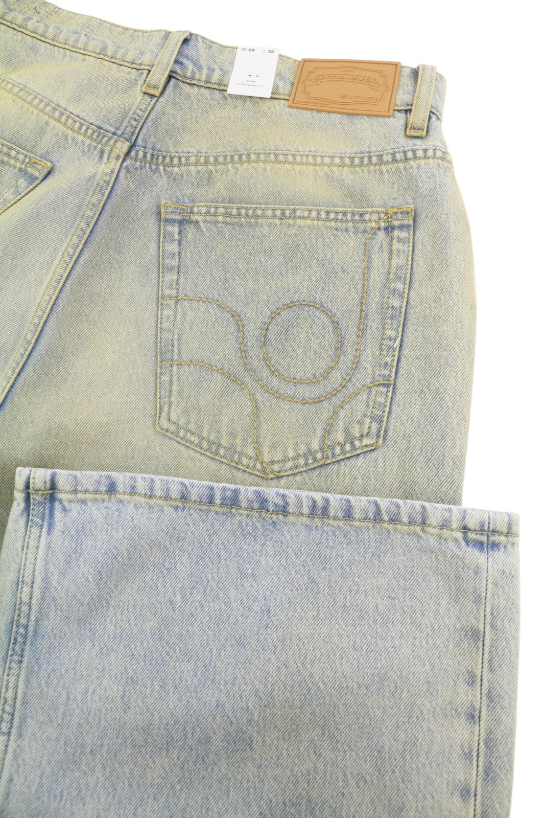 EYTYS Echo Bronze Ultra Baggy Women Jeans W28/L32 Washed Men Unisex RRP370