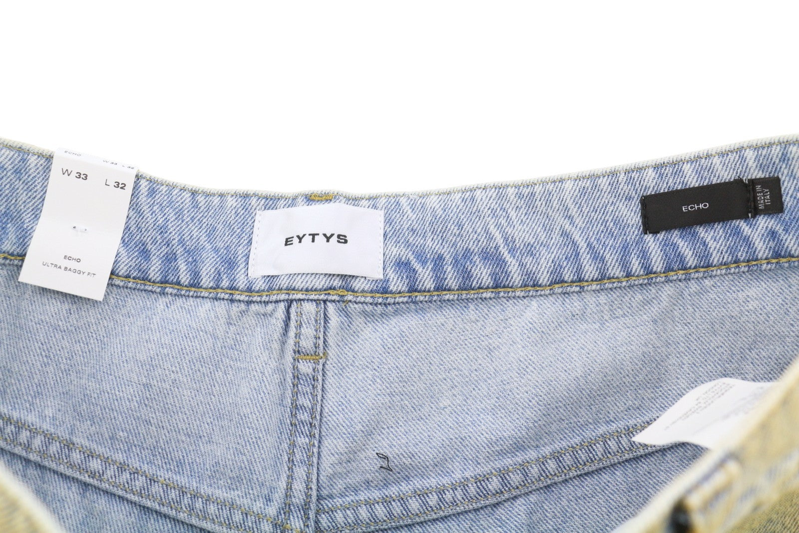EYTYS Echo Bronze Ultra Baggy Women Jeans W33/L32 Aged Men Unisex RRP370