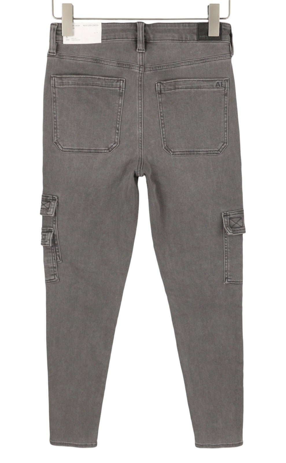AMERICAN EAGLE OUTFITTERS Super Hi-Rise Jegging Women Jeans W27 Grey Smoke