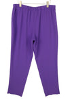 Purple Triacetate Trousers