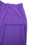 Purple Triacetate Trousers