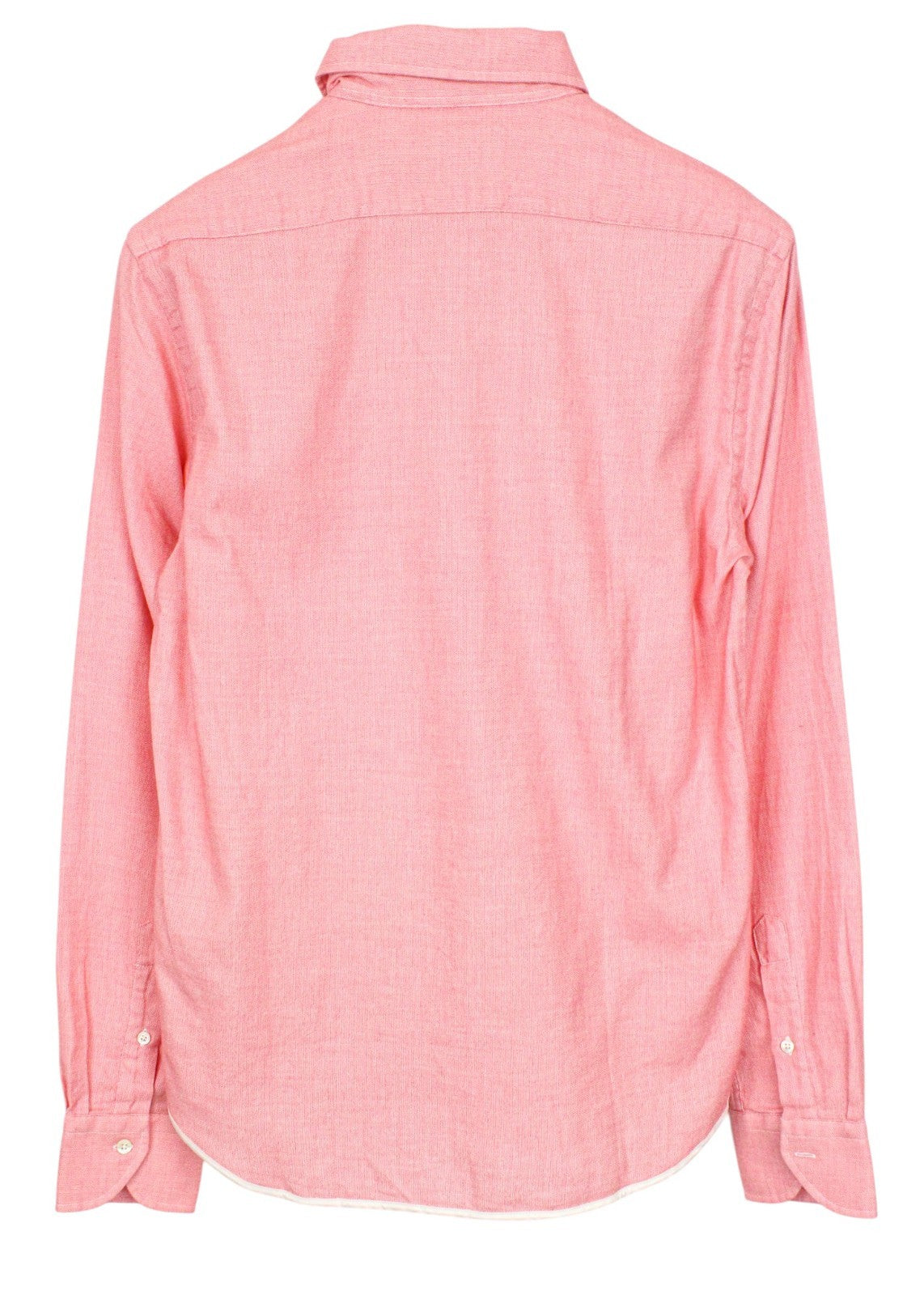 SCOTCH & SODA Ams Couture Men Shirt S Salmon Pink Pure Cotton Long Sleeved