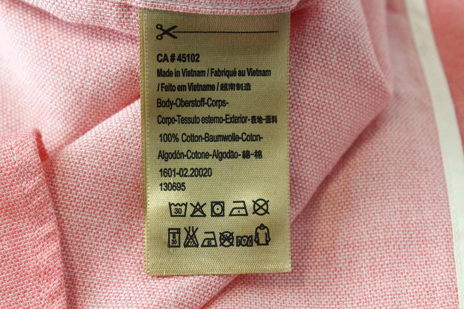 SCOTCH & SODA Ams Couture Men Shirt S Salmon Pink Pure Cotton Long Sleeved