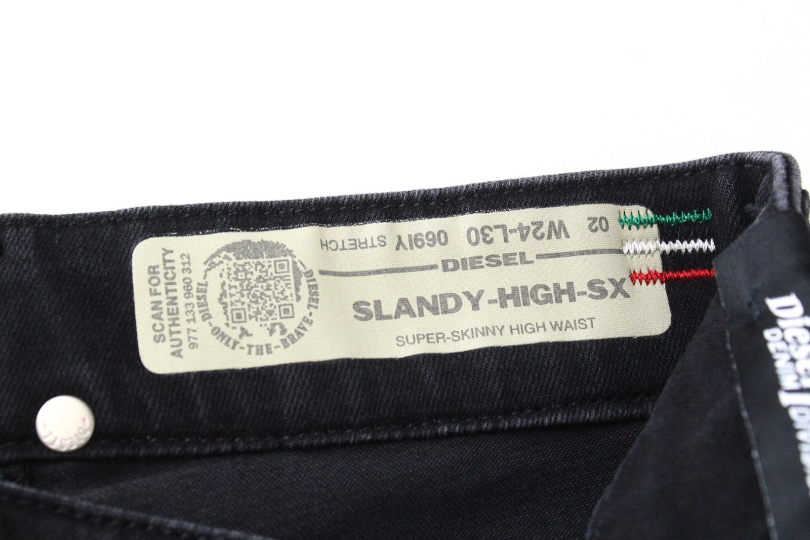 DIESEL Slandy-High-SX 069IY Women Jeans W24/L30 Girls Super Skinny Blue
