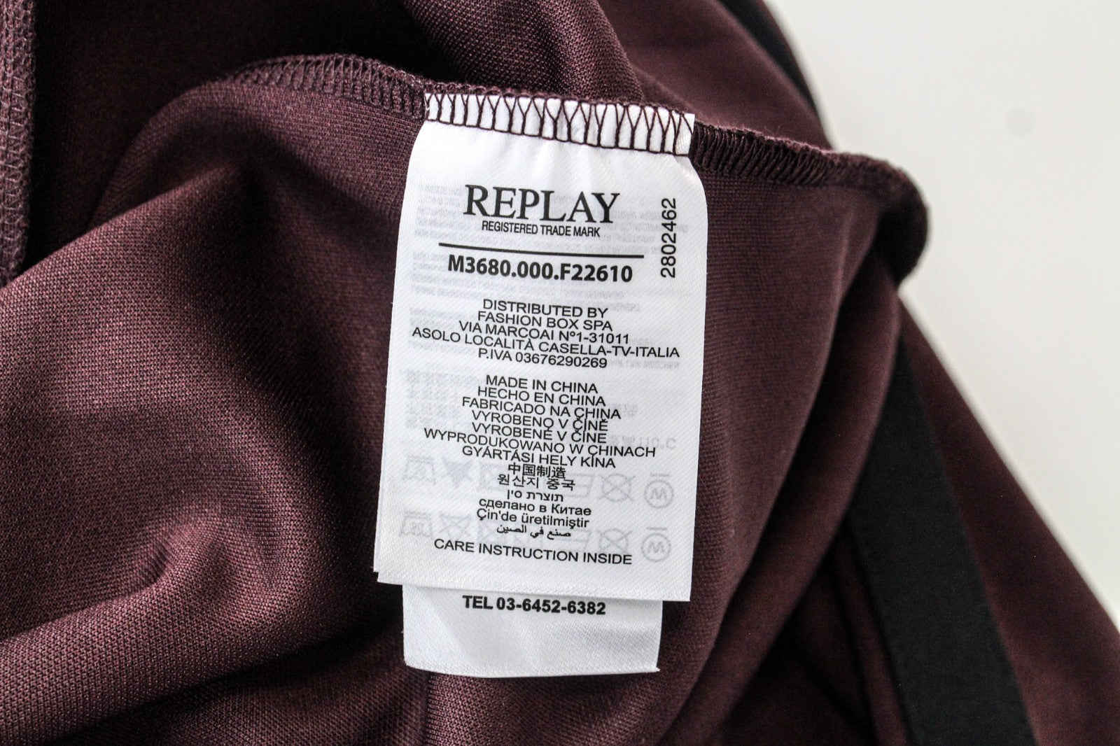REPLAY Men Sweatshirt 2XL Dark Red Long Sleeved Casual Pocketed Zip-Up