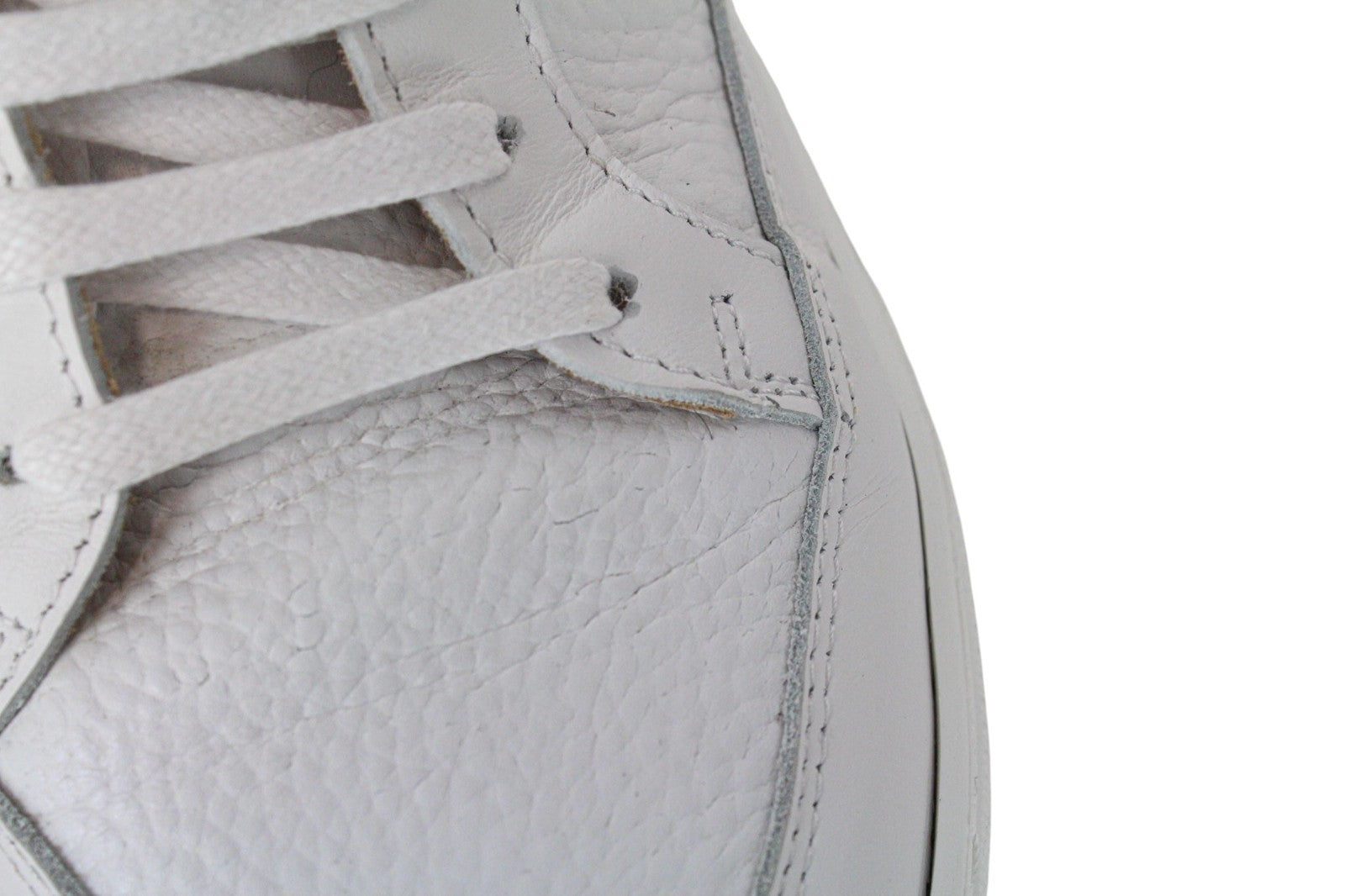 SUITSUPPLY Men Trainers EU40 Boys White Grained Leather Unisex Casual Sneakers