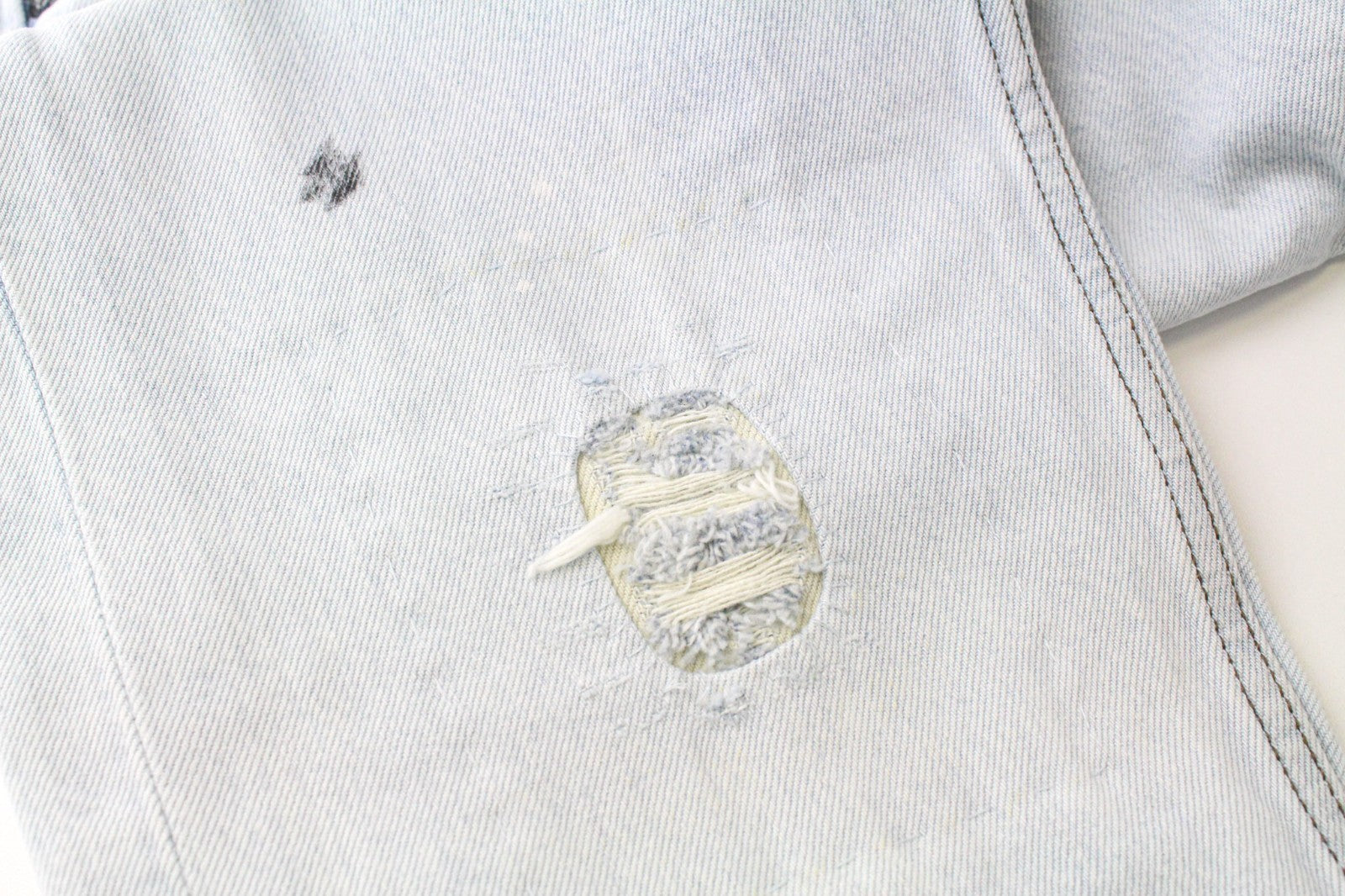 SCOTCH & SODA Dean Men Jeans W32/L32 Distress Patch Blue Stretch Loose Tapered