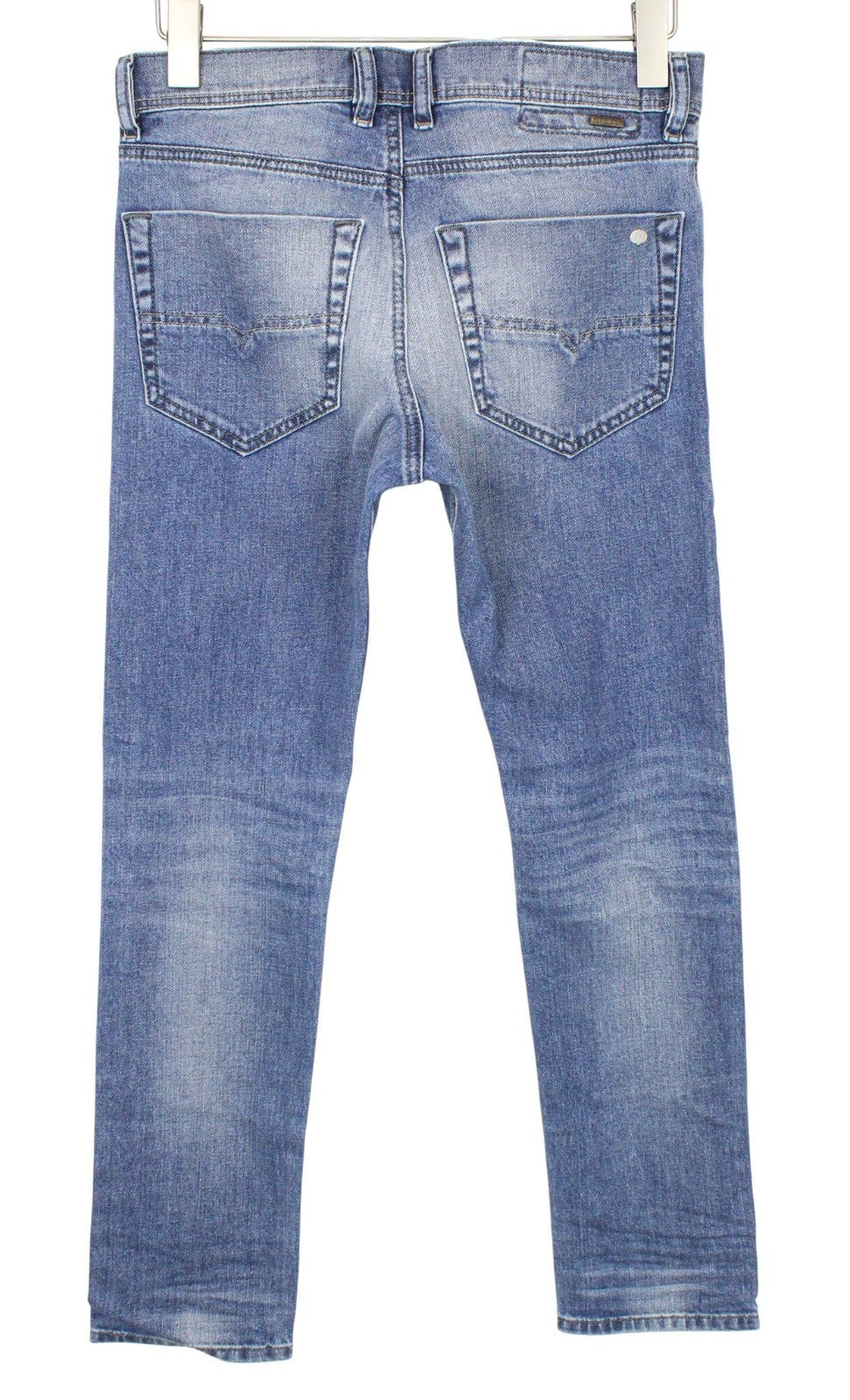 DIESEL Tepphar 0842H Men Jeans W27/L30 Light Blue Stretch Slim Carrot Button
