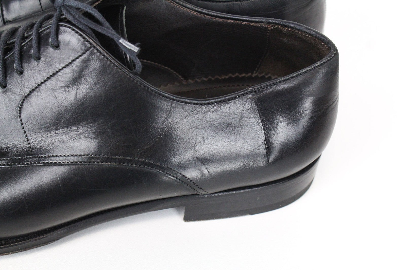 SUITSUPPLY Men Formal Shoes EU43.5 Black Formal Blake-Stitched Leather Derby