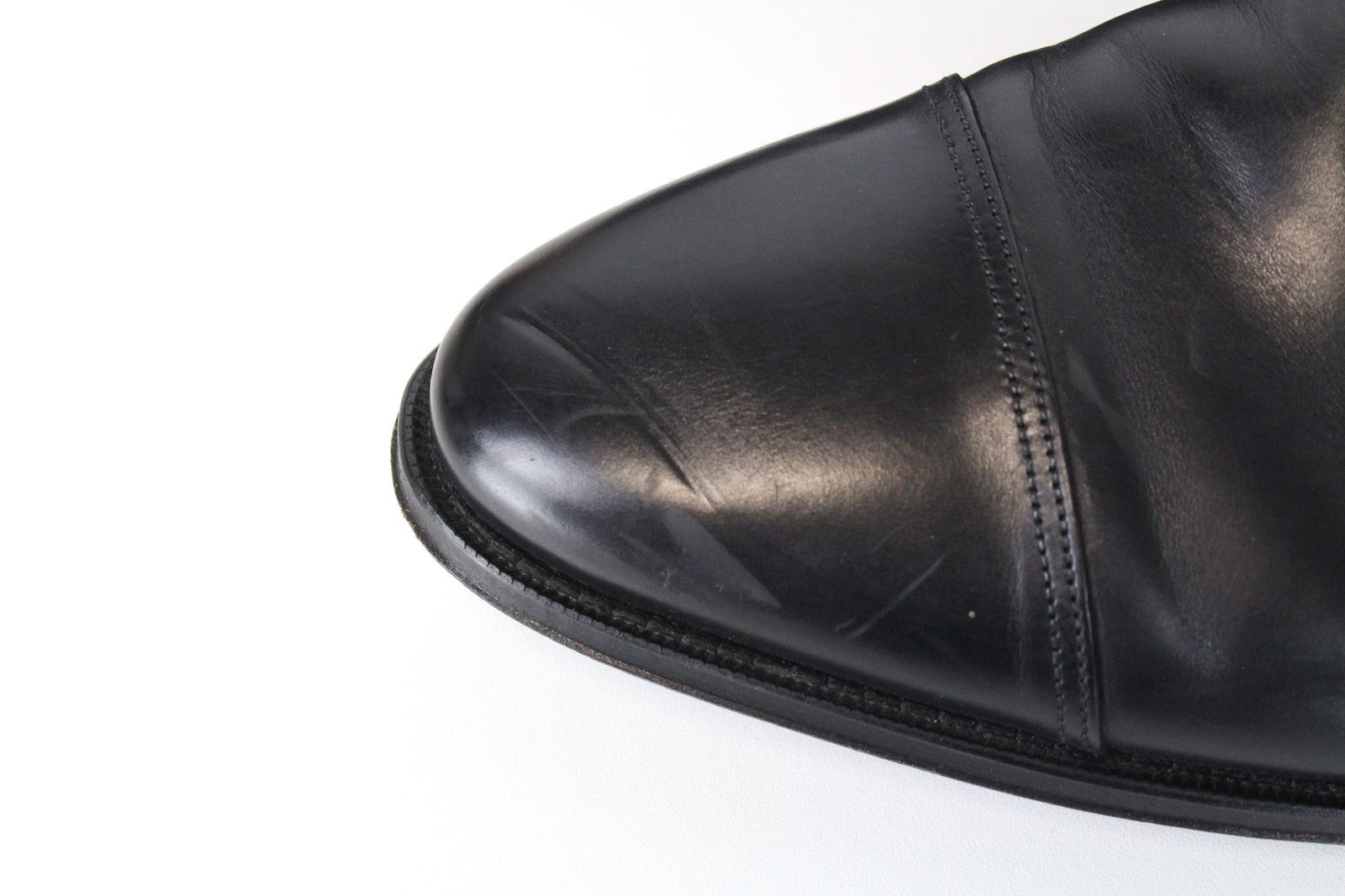 SUITSUPPLY Men Formal Shoes EU43.5 Black Formal Blake-Stitched Leather Derby